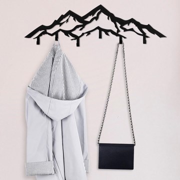 Wall-mounted coat rack 80x25 cm Mountains