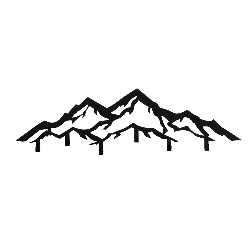 Wall-mounted coat rack 80x25 cm Mountains