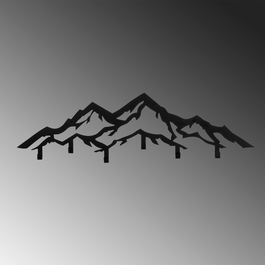 Wall-mounted coat rack 80x25 cm Mountains