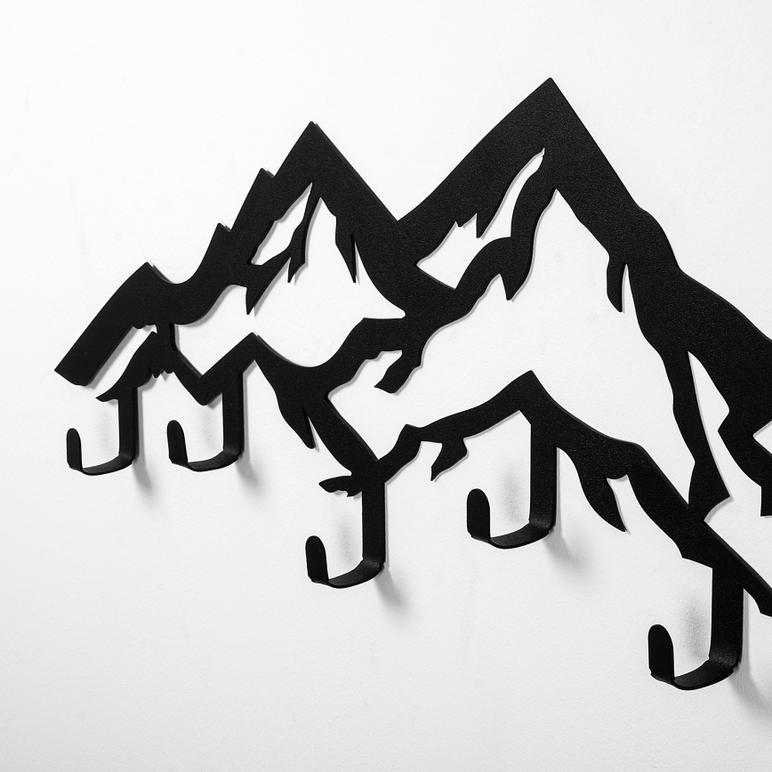 Wall-mounted coat rack 80x25 cm Mountains