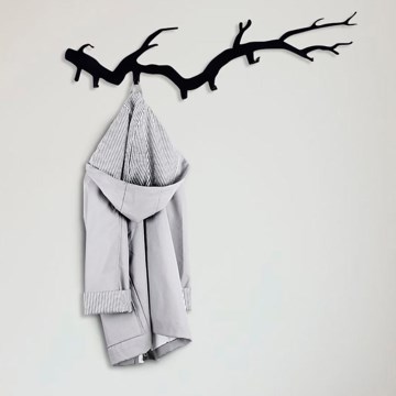 Wall-mounted coat rack 87x22 cm branch