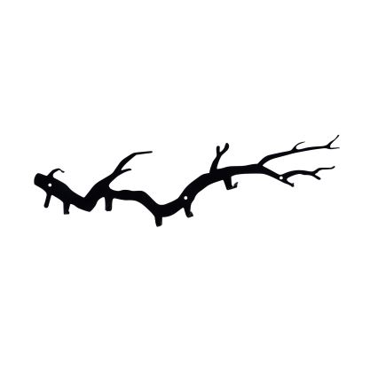 Wall-mounted coat rack 87x22 cm branch