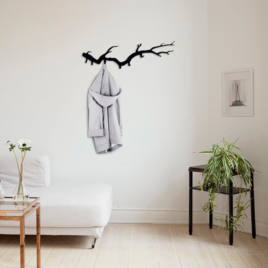 Wall-mounted coat rack 87x22 cm branch