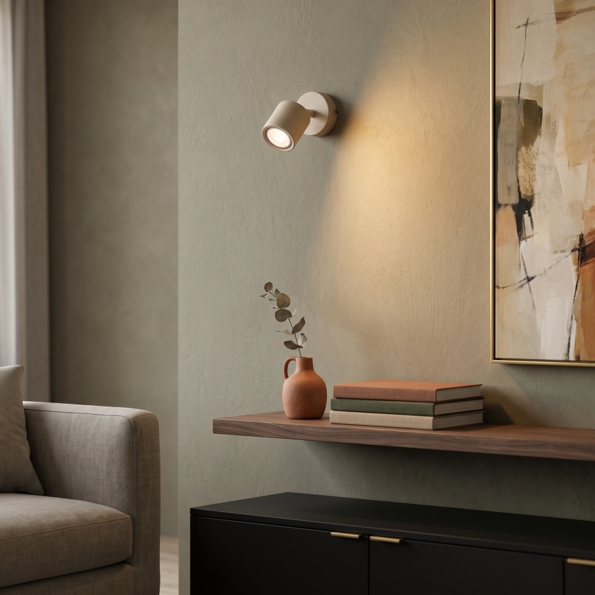 Wall-mounted spotlight DEMIA 1xGU10/8W/230V beige