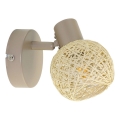 Wall-mounted spotlight DEX 1xE14/10W/230V beige/cream