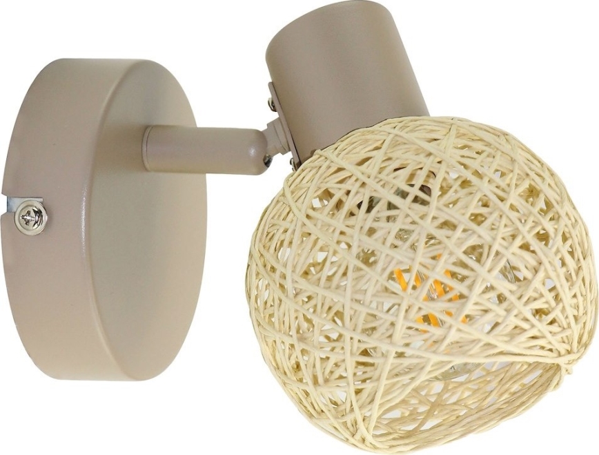 Wall-mounted spotlight DEX 1xE14/10W/230V beige/cream