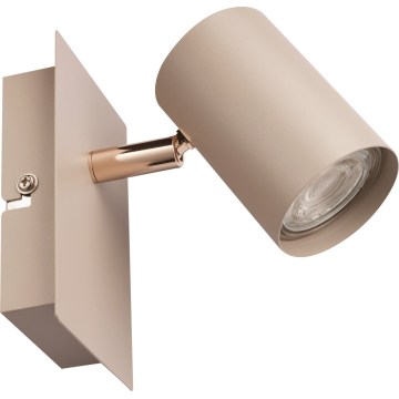 Wall-mounted spotlight EVALO 1xGU10/10W/230V beige/gold