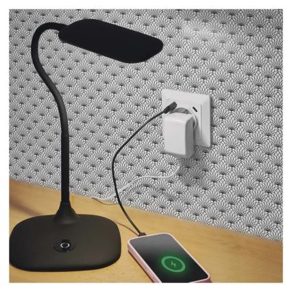 Wall outlet with USB-A and USB-C ports