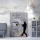 Wall painting on canvas 100x70 cm grey/black