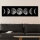Wall painting on canvas 50x120 cm moon phases