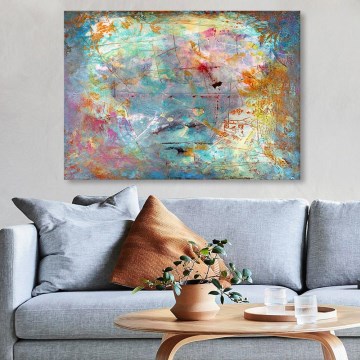 Wall painting on canvas 70x100 cm multicolored