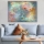 Wall painting on canvas 70x100 cm multicolored