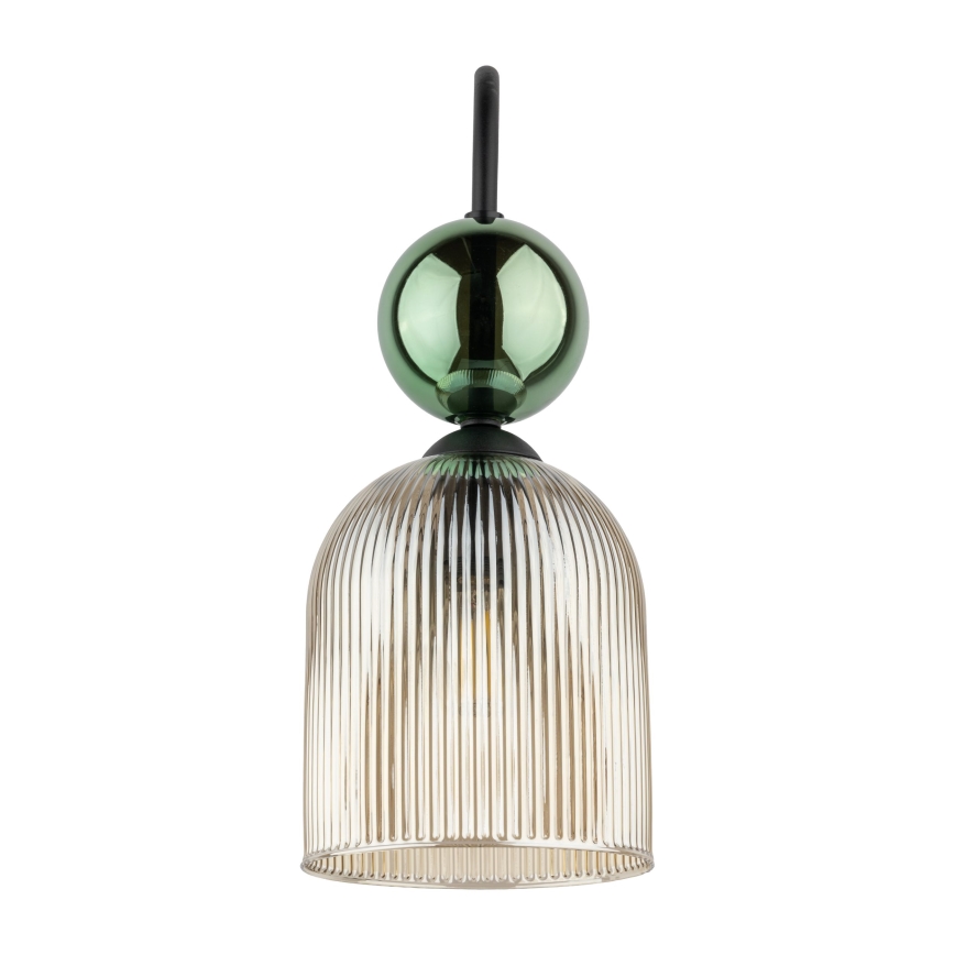Wall sconce SOPHIA 1xE14/10W/230V black/green/smoky beige