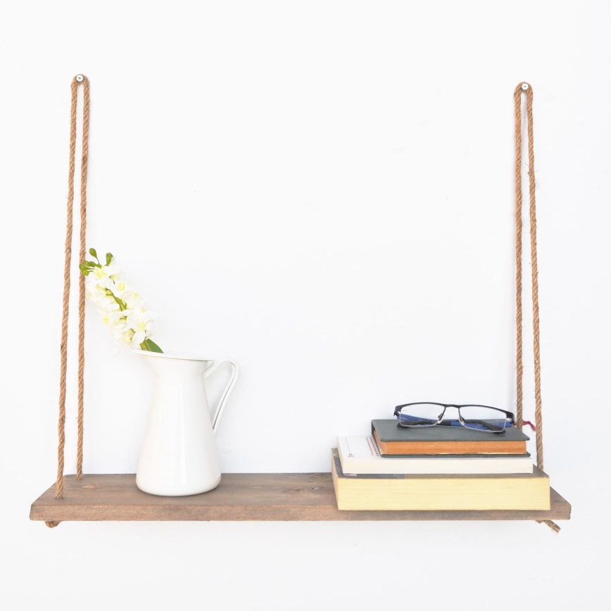 Wall shelf 13x60 cm spruce