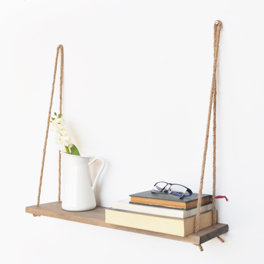 Wall shelf 13x60 cm spruce