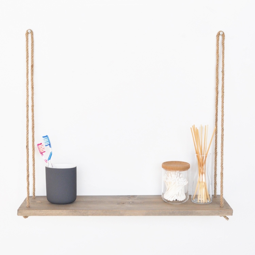 Wall shelf 13x60 cm spruce