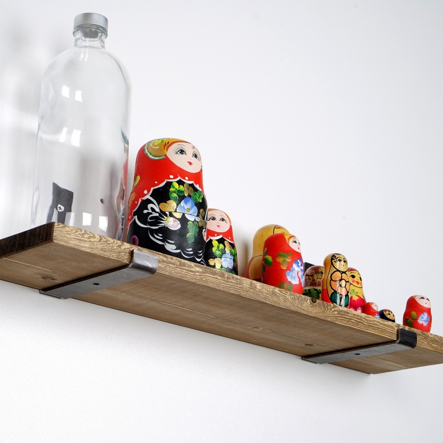 Wall shelf 16x60 cm spruce