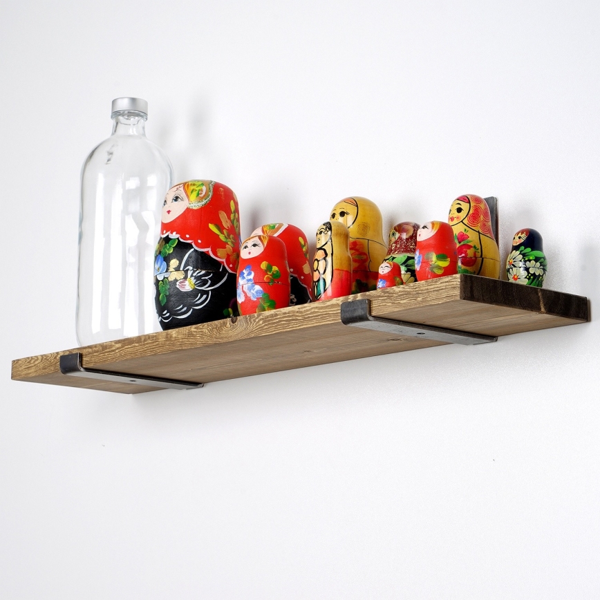 Wall shelf 16x60 cm spruce