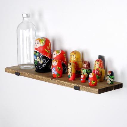 Wall shelf 16x60 cm spruce