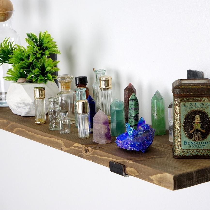 Wall shelf 16x60 cm spruce
