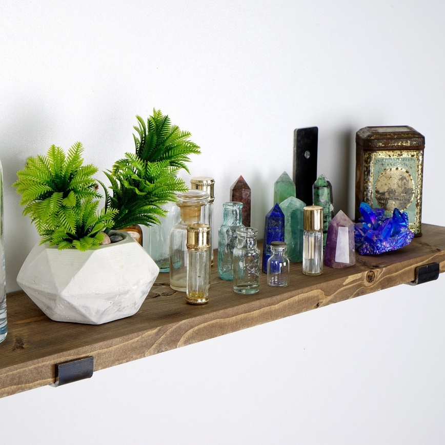 Wall shelf 16x60 cm spruce