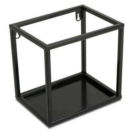Wall shelf 20x20 cm black