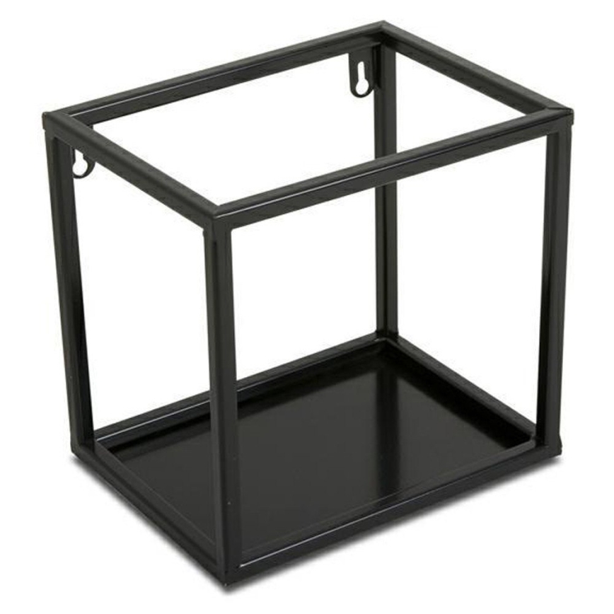 Wall shelf 20x20 cm black