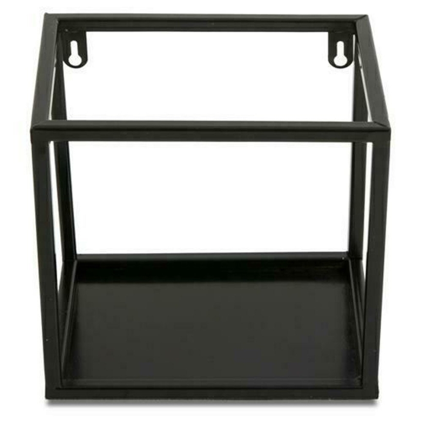 Wall shelf 20x20 cm black