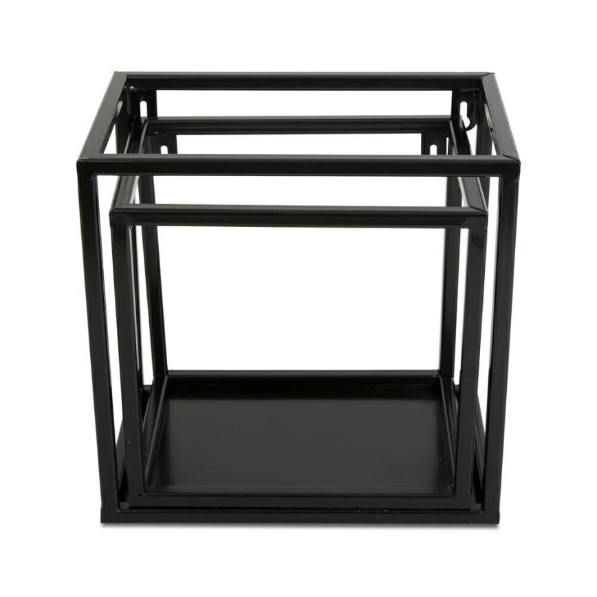 Wall shelf 20x20 cm black