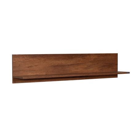 Wall shelf 25x120 cm brown