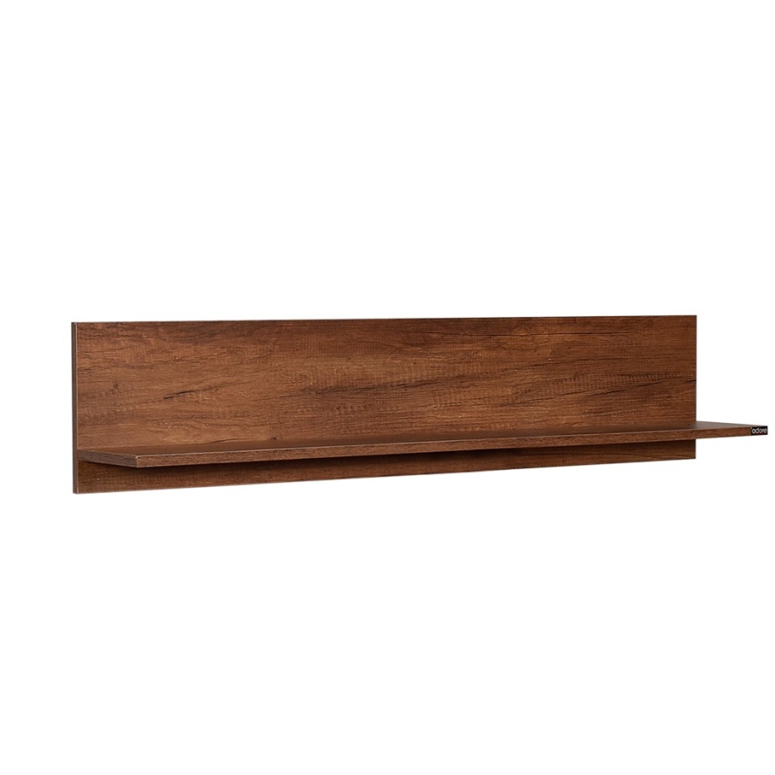 Wall shelf 25x120 cm brown