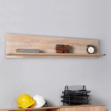 Wall shelf 25x120 cm brown