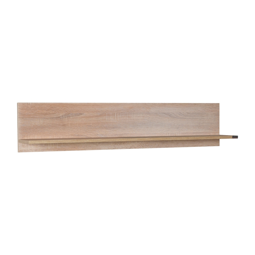 Wall shelf 25x120 cm brown