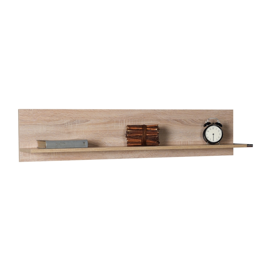 Wall shelf 25x120 cm brown