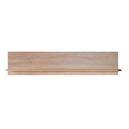 Wall shelf 25x120 cm brown