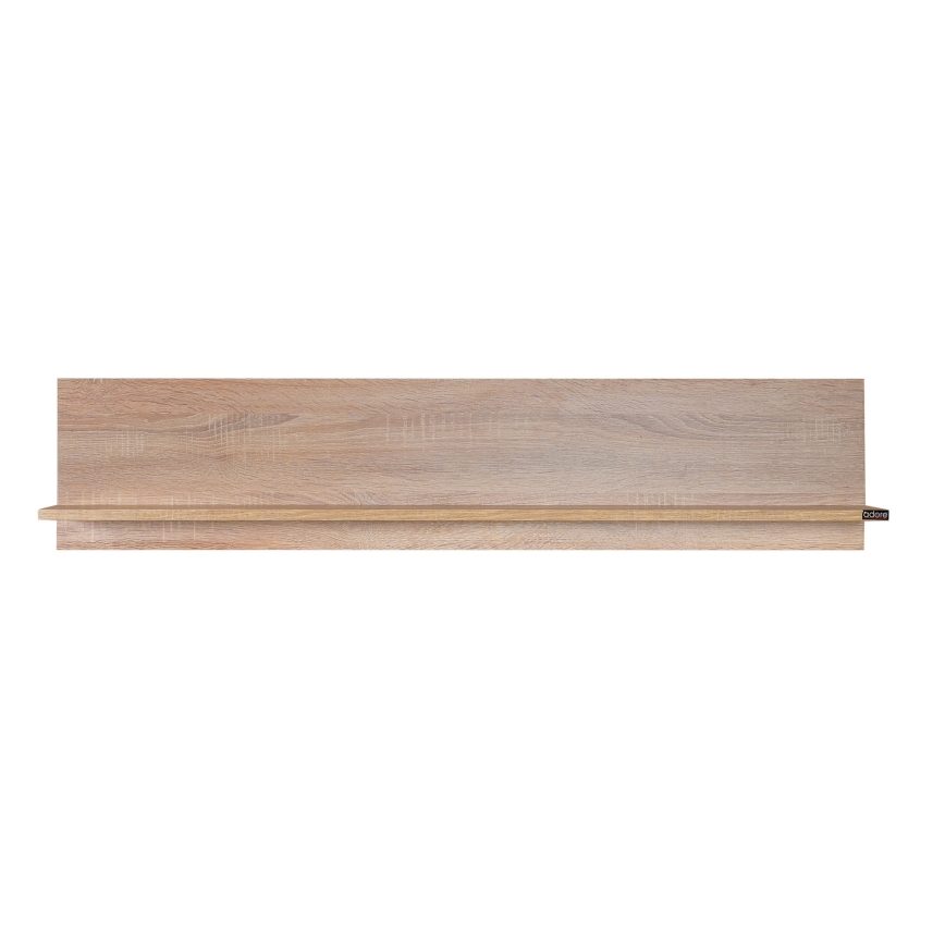 Wall shelf 25x120 cm brown