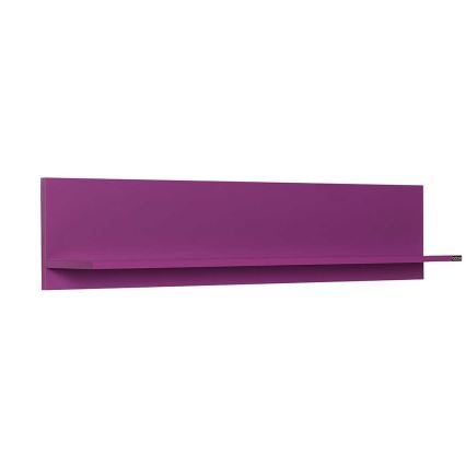 Wall shelf 25x120 cm purple