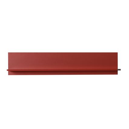 Wall shelf 25x120 cm red