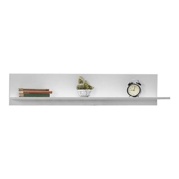 Wall shelf 25x120 cm white