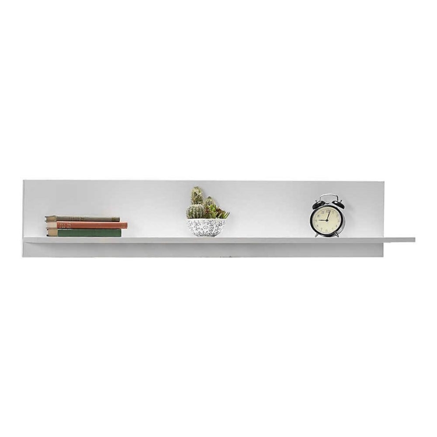 Wall shelf 25x120 cm white