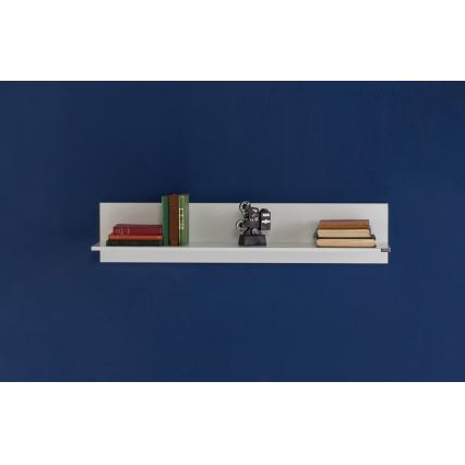 Wall shelf 25x120 cm white