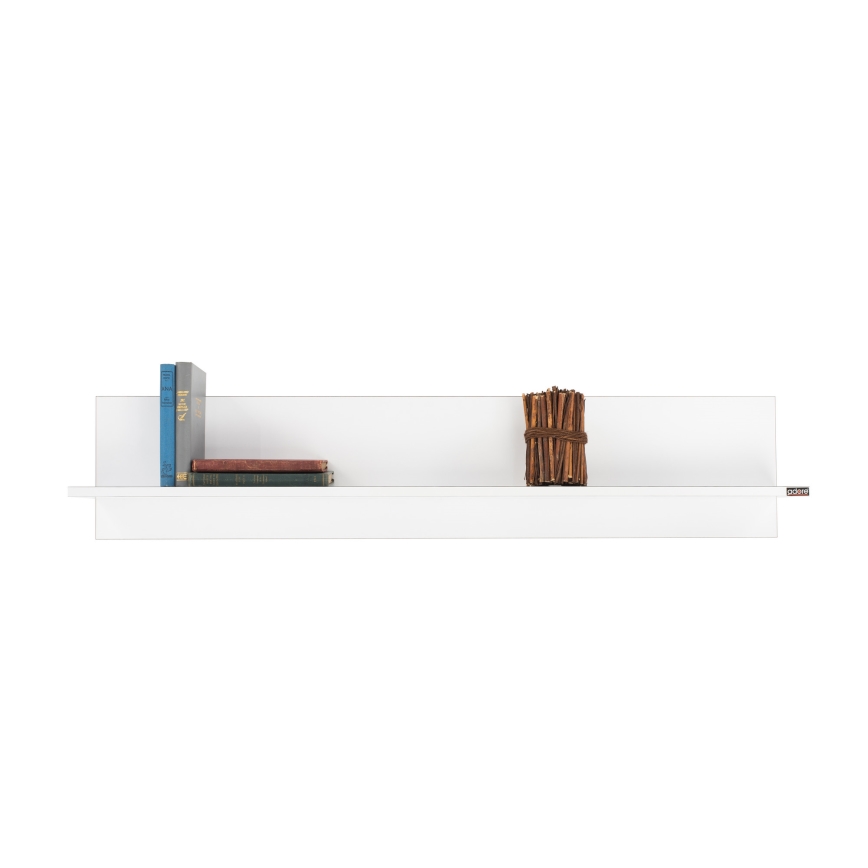 Wall shelf 25x120 cm white