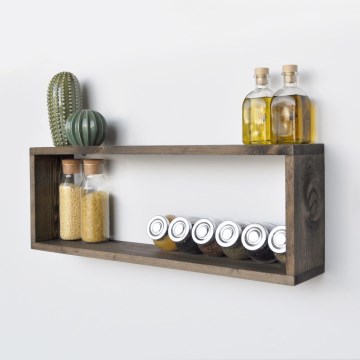 Wall shelf 25x70 cm spruce