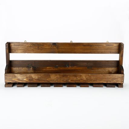Wall shelf 28x102 cm spruce brown