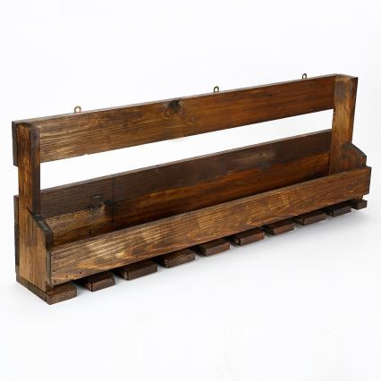 Wall shelf 28x102 cm spruce brown