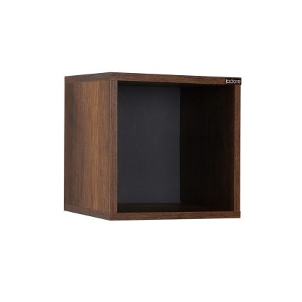 Wall shelf 33x33 cm brown