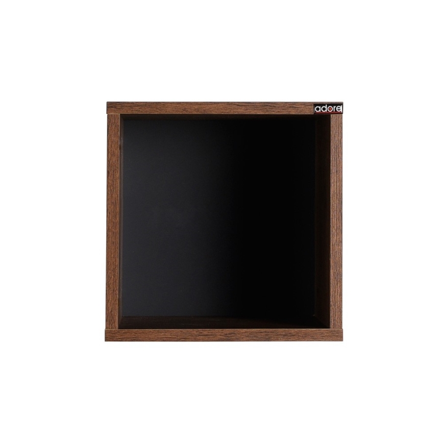 Wall shelf 33x33 cm brown