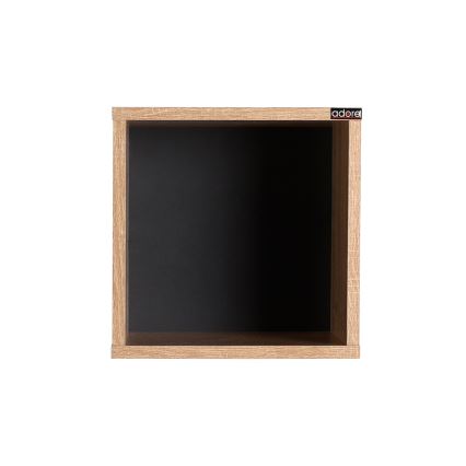 Wall shelf 33x33 cm brown