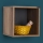 Wall shelf 33x33 cm brown