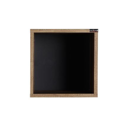 Wall shelf 33x33 cm brown